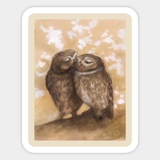 Owls in love Sticker